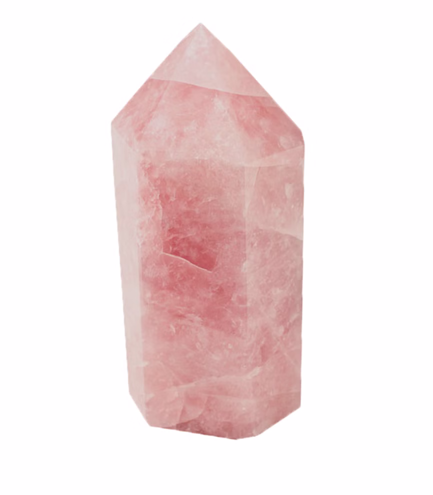 Rose quartz tips large Rose quartz tips large