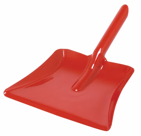 Metalen stoffer en blik