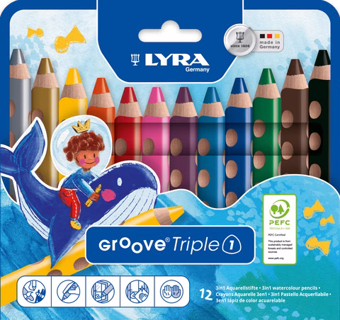Lyra Groove Tripple, 12 pieces