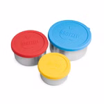 Lunch Box Set of 3 with Silicone Lid