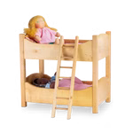 Double bunk bed for dolls