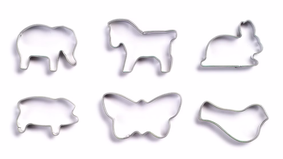 Small cookie cutters animals, 6 pcs. Small cookie cutters animals, 6 pcs.
