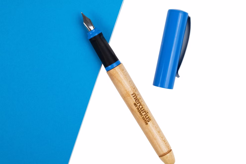 Penne stilografiche per la scuola blu Penne stilografiche per la scuola blu