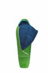 Children's sleeping bag with wool filling green