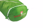 Children's sleeping bag with wool filling green