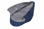 Schlafsack mit Almwolle Die Grüezi-Tasche Schlafsack mit Almwolle (für Körpergröße bis 185 cm) wird mit geöffnetem Reißverschluss gezeigt wobei das Innenfutter vor einem weißen Hintergrund zu sehen ist.
