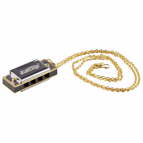 Miniharmonica met ketting 