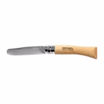 Opinel Schnitzmesser für Kinder rostfreie abgerundete Klinge_18267 natur Das Opinel Schnitzmesser für Kinder hat eine rostfreie abgerundete Klinge und einen leichten Holzgriff mit aufgedrucktem Opinel-Logo. natur