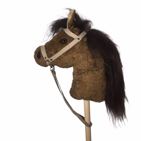 Cheval de bois en coton bio