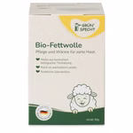 Bio-Fettwolle GRÜNSPECHT Bio-Fettwolle aus 100 Prozent Schurwolle aus kontrolliert biologischer Tierhaltung in der 50-g-Spenderbox.