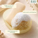 Baby-Naturschwamm, Zimocca-Schwamm Baby-Naturschwamm, Zimocca-Schwamm