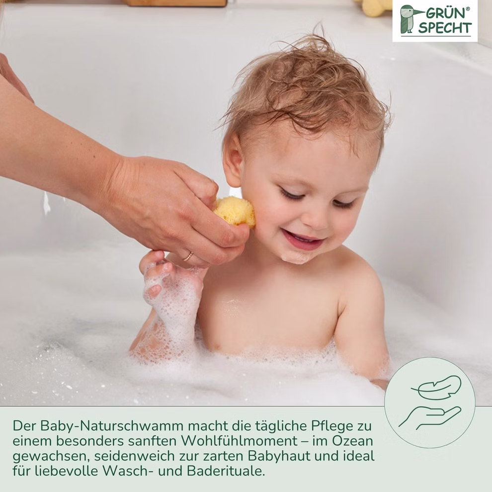 Baby-Naturschwamm, Zimocca-Schwamm Baby-Naturschwamm, Zimocca-Schwamm