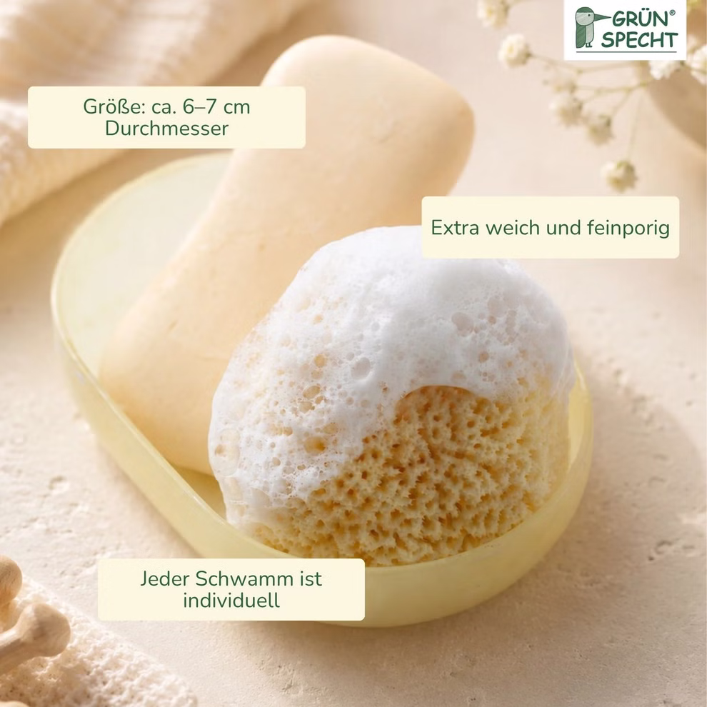 Baby-Naturschwamm, Zimocca-Schwamm Baby-Naturschwamm, Zimocca-Schwamm