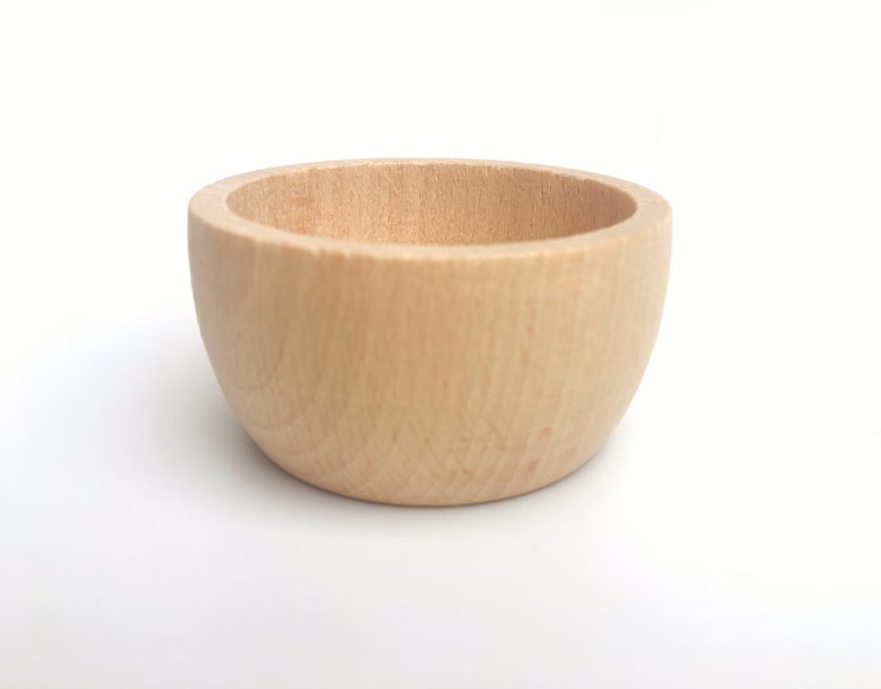 Grapat houten speelgoed 6 kommen, naturel Grapat houten speelgoed 6 kommen, naturel