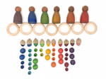 Giocattolo in legno per bambini, colori caldi Giocattolo in legno per bambini, colori caldi