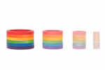 Grapat wooden toy colourful wooden rings