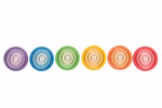 Grapat wooden toy colourful wooden rings