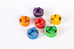 Grapat Wooden Toy Bowls & Acorns