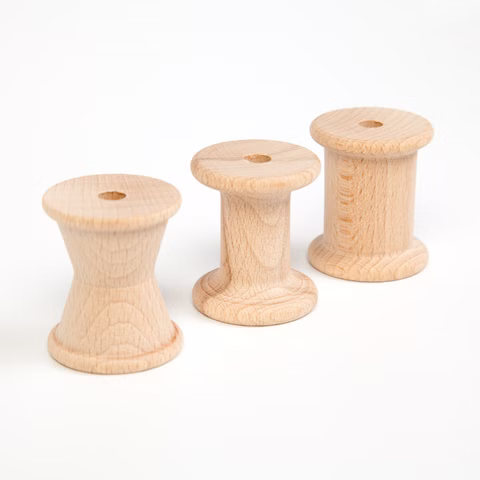 Grapat Holzspielzeug 3 Spulen, natur