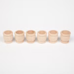 Jouets en bois Grapat 6 gobelets, naturel Jouets en bois Grapat 6 gobelets, naturel
