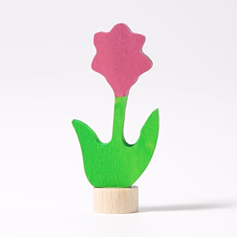Fiore rosa a figura di bastone di Grimm