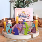 Grimm`s stick figure winter gnome