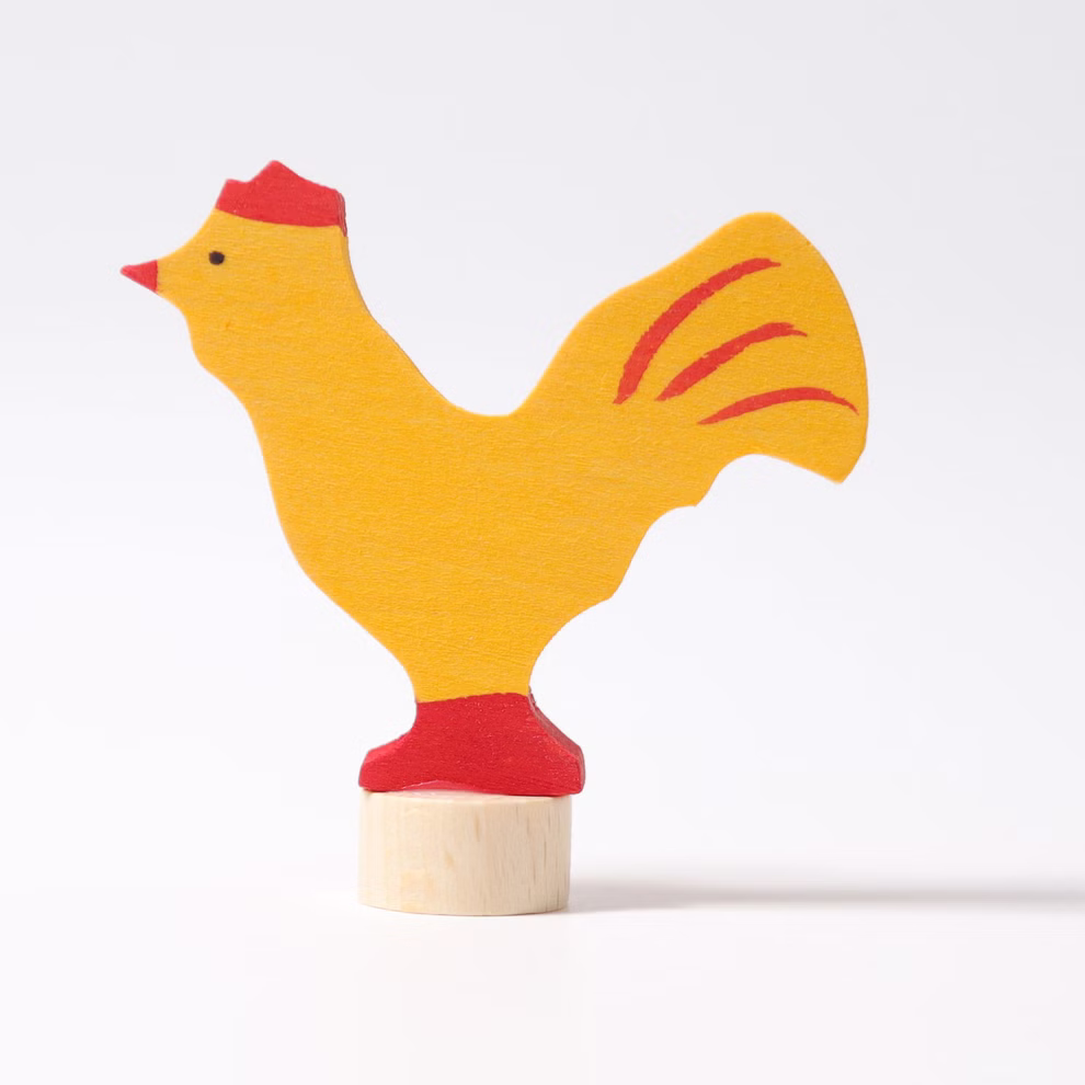 Figura de enchufe Grimm`s gallo amarillo Figura de enchufe Grimm`s gallo amarillo