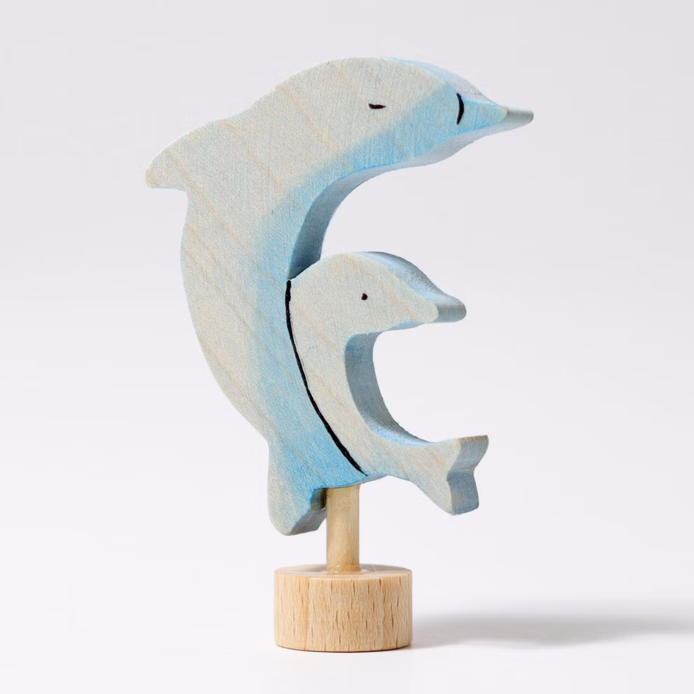 Grimm`s plug figure two dolphins Grimm`s plug figure two dolphins