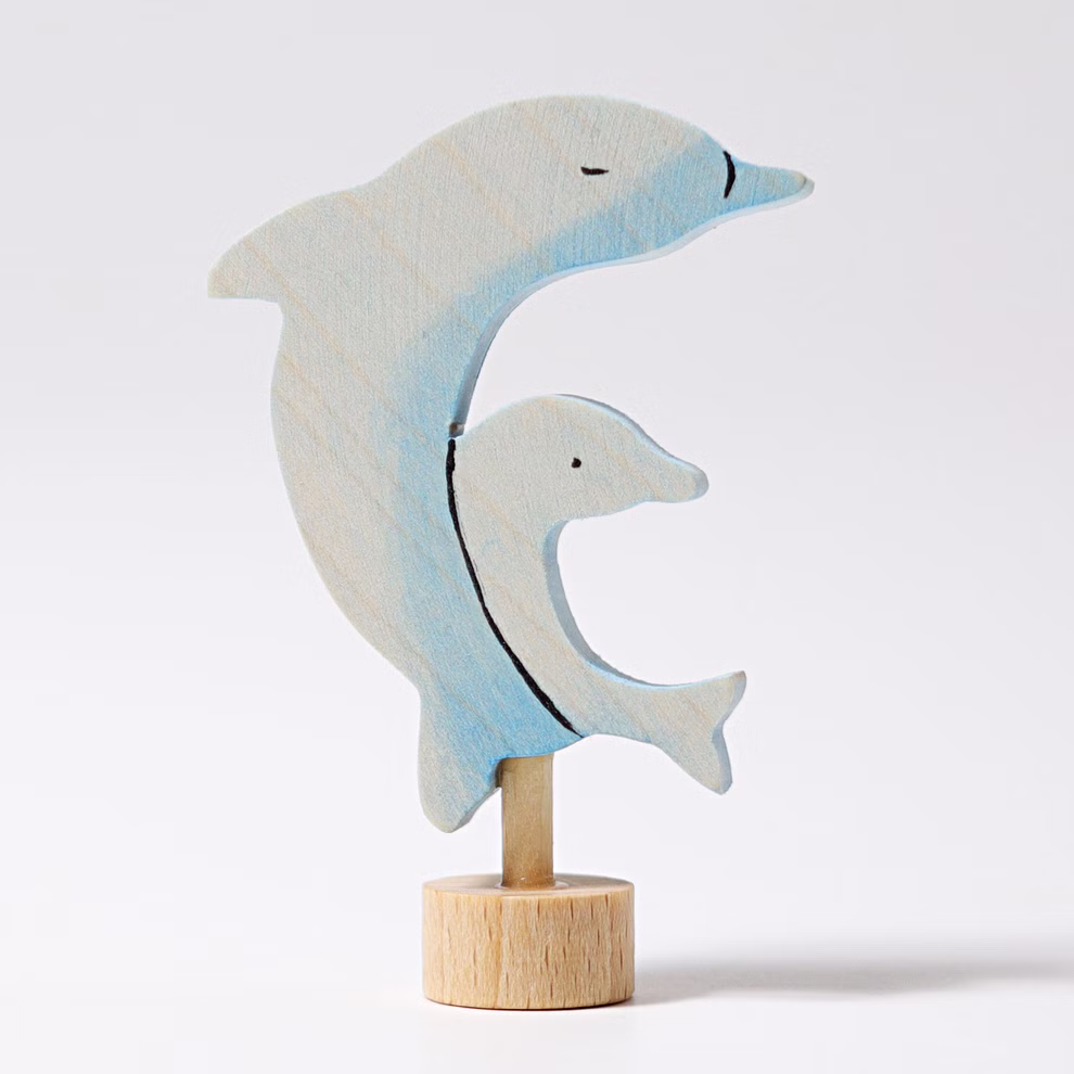 Grimm`s plug figure two dolphins Grimm`s plug figure two dolphins