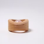 Grimms Rose Quartz Rattle