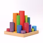 Grimms Large Construction Rollers Rainbow