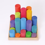 Grimms Large Construction Rollers Rainbow