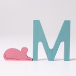 Letras Grimms de madera M Letras Grimms de madera M