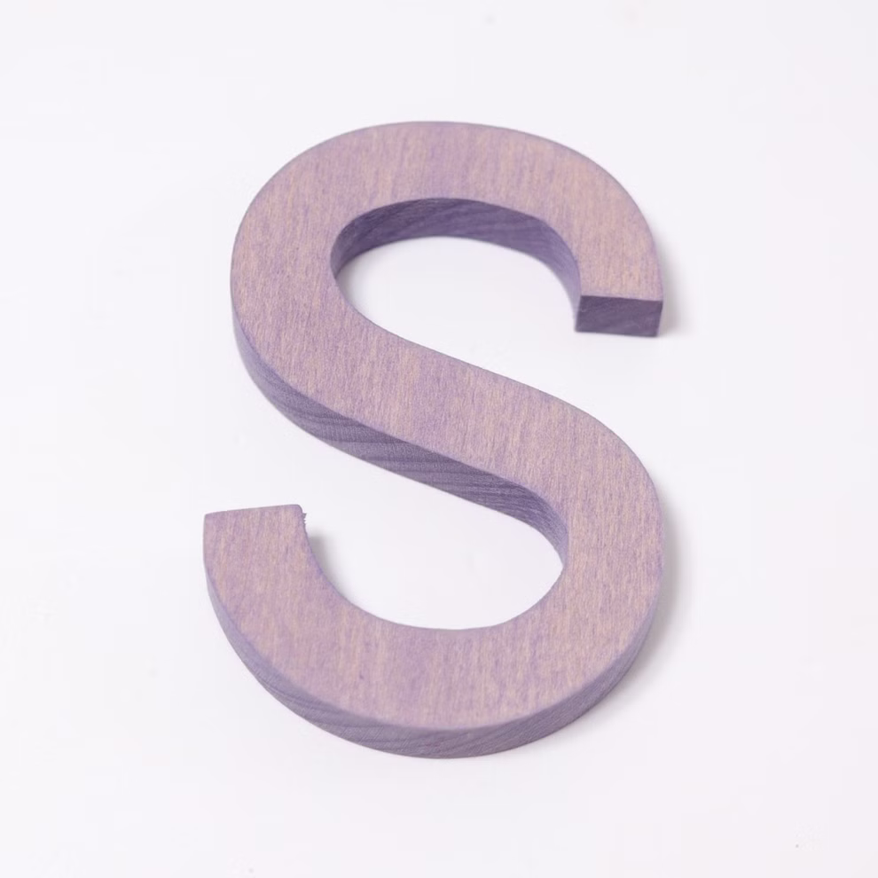 Grimms letters made of wood S Grimms letters made of wood S