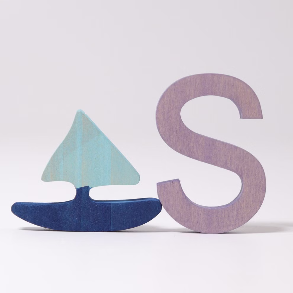 Grimms letters made of wood S Grimms letters made of wood S