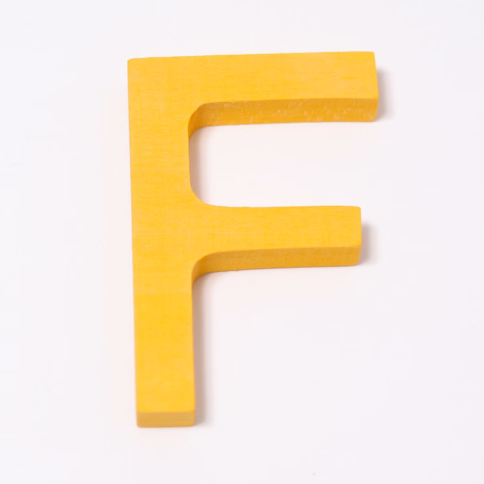 Grimms letters made of wood F Grimms letters made of wood F