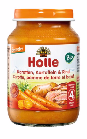 Holle Demeter jars carrot, potato & beef