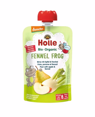 Holle Demeter Pouchy Fennel Frog - Pear with Apple and Fennel