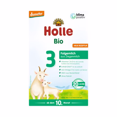Holle latte di proseguimento biologico 3 da latte di capra