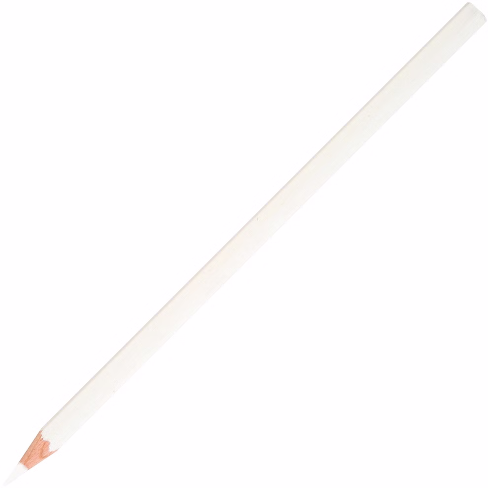 Bartl Stift für Schiefer- und Kreidetafeln für dünne und feine Linien_20688 Der Bartl Stift für Schiefer- und Kreidetafeln für dünne und feine Linien ist ein weißer Holzstift mit angespitzter Spitze der diagonal auf einem schlichten weißen Hintergrund abgebildet ist.