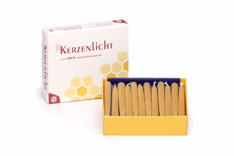 Bougies pour poupée, 30 pièces, naturel