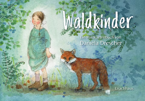 Libro di cartoline dei bambini della foresta