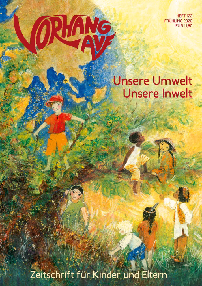 Waldow Verlag VORHANG AUF Heft 122 Unsere Umwelt – unsere Inwelt Zeitschrift für Kinder und Eltern_20812 Das Magazin "VORHANG AUF Heft 122 Unsere Umwelt - unsere Inwelt" aus dem Waldow Verlag zeigt ein Titelbild mit verschiedenen Kindern die in der Natur im Grünen und in Blumen spielen gestaltet für Kinder und Eltern.