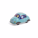 Coche de viento de metal