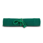 Morgenspruch Eurythmieversand Rollmäppchen grün 16er ohne Inhalt _34023 Das Rollmäppchen grün 16er ohne Inhalt von Morgenspruch Eurythmieversand ist ein aufgerolltes grünes Stoffetui mit Rippenstruktur das in der Mitte mit einer passenden grünen Kordel gesichert ist.