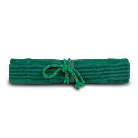 Astuccio avvolgibile per matite verde, 12s