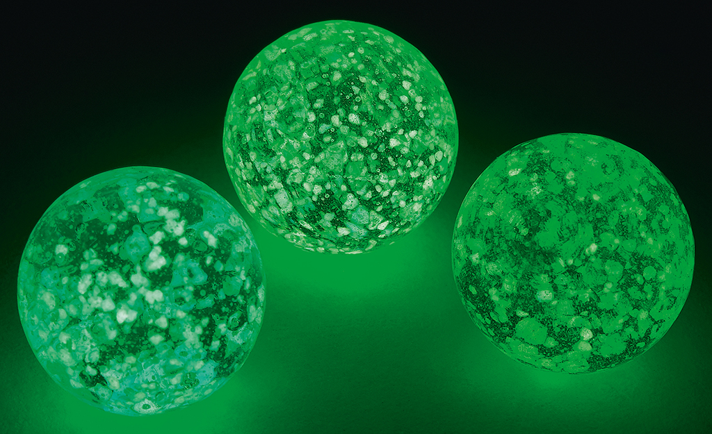 Billes Phosphorescentes 30 Pièces – Brillent Dans Le Noir – Verre Multicolore – Jeux Et Déco