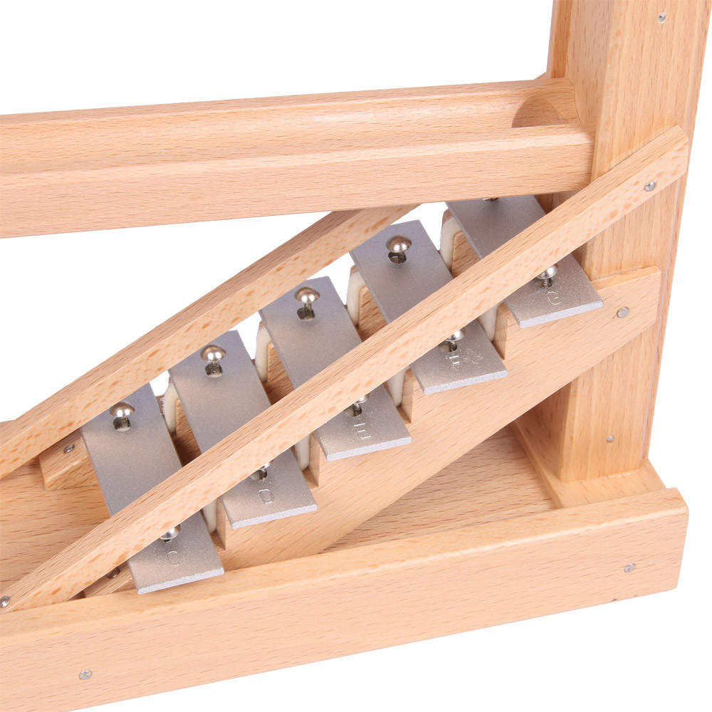 Kugelbahn mit Glockenspiel, natur | Waldorfshop