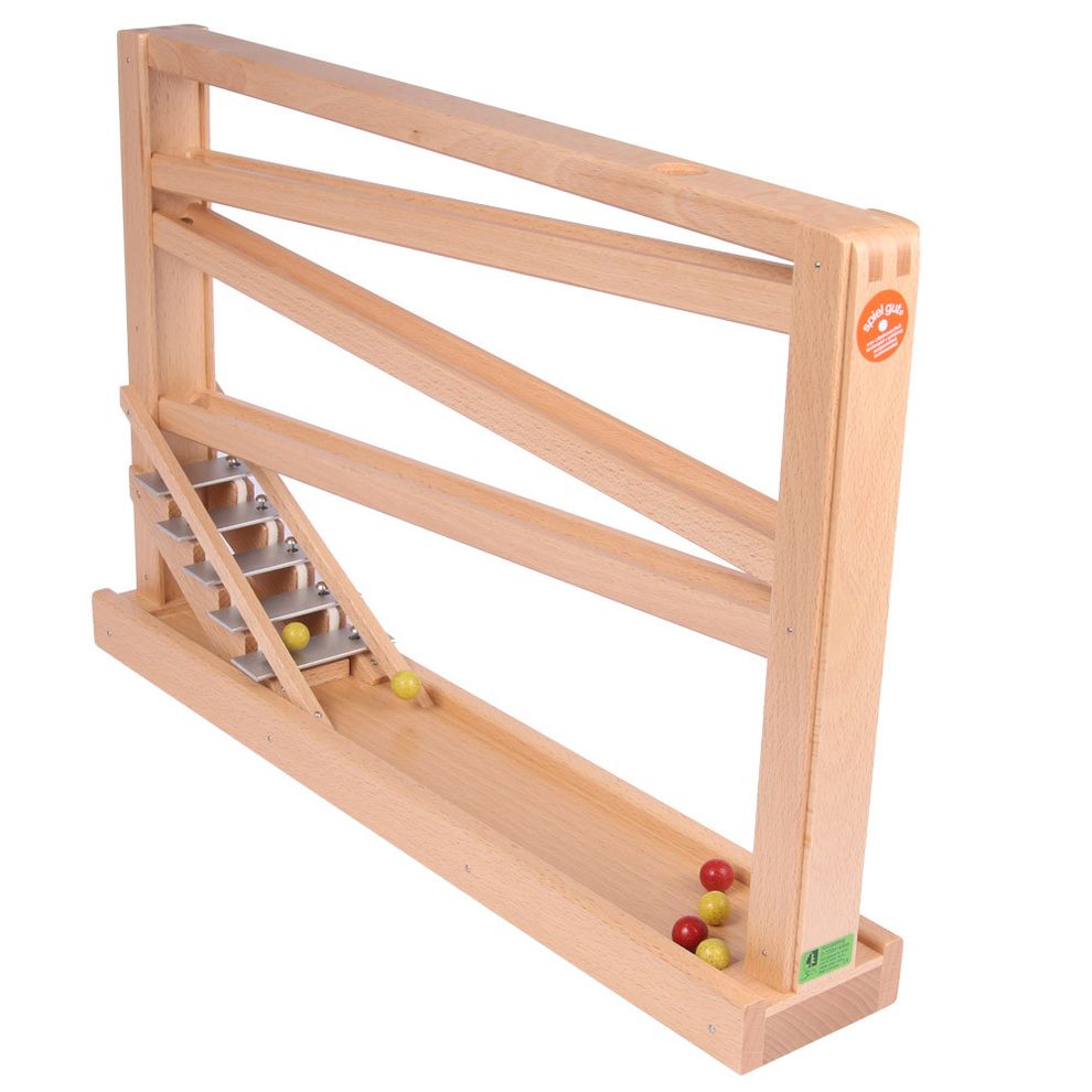 Kugelbahn mit Glockenspiel, natur | Waldorfshop