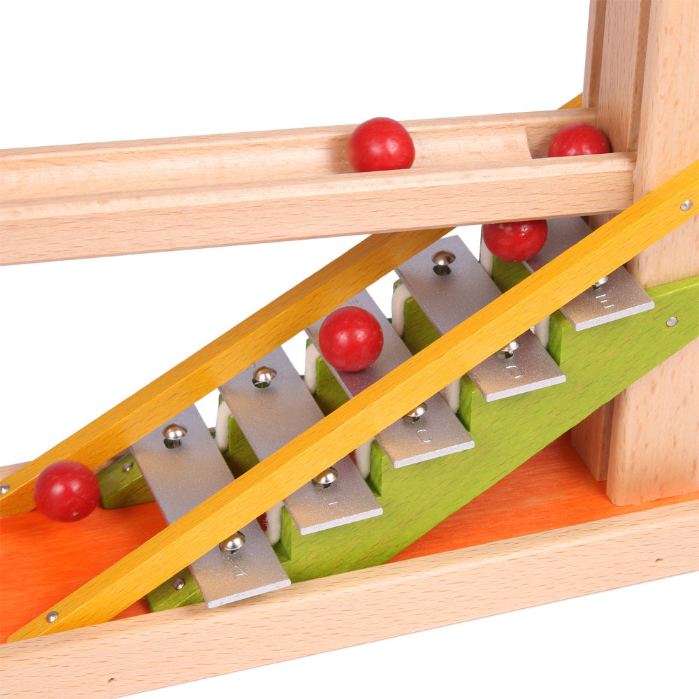 Kugelbahn mit Glockenspiel, bunt | Waldorfshop